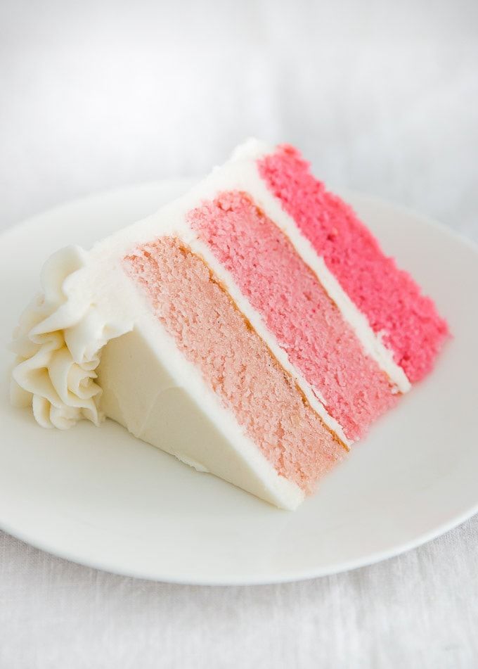 Barbie Ombre Cake Slice
