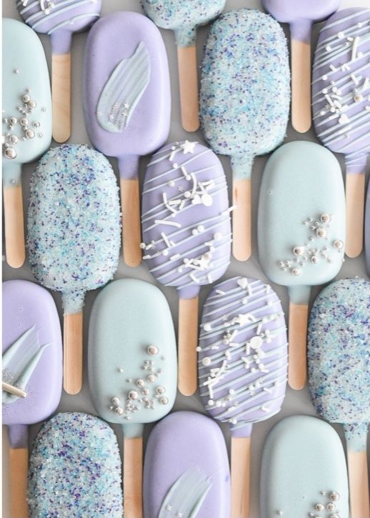 Frozen Inspired Cake Pops