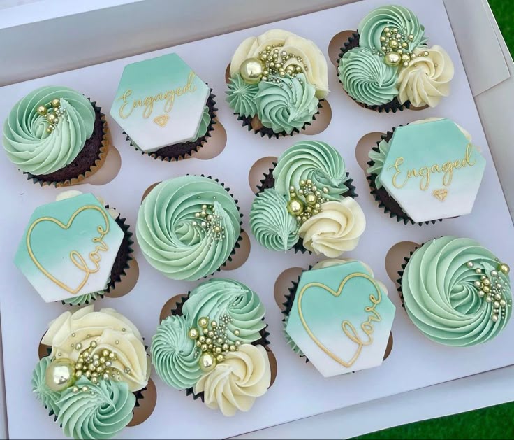 Engagement Cupcakes