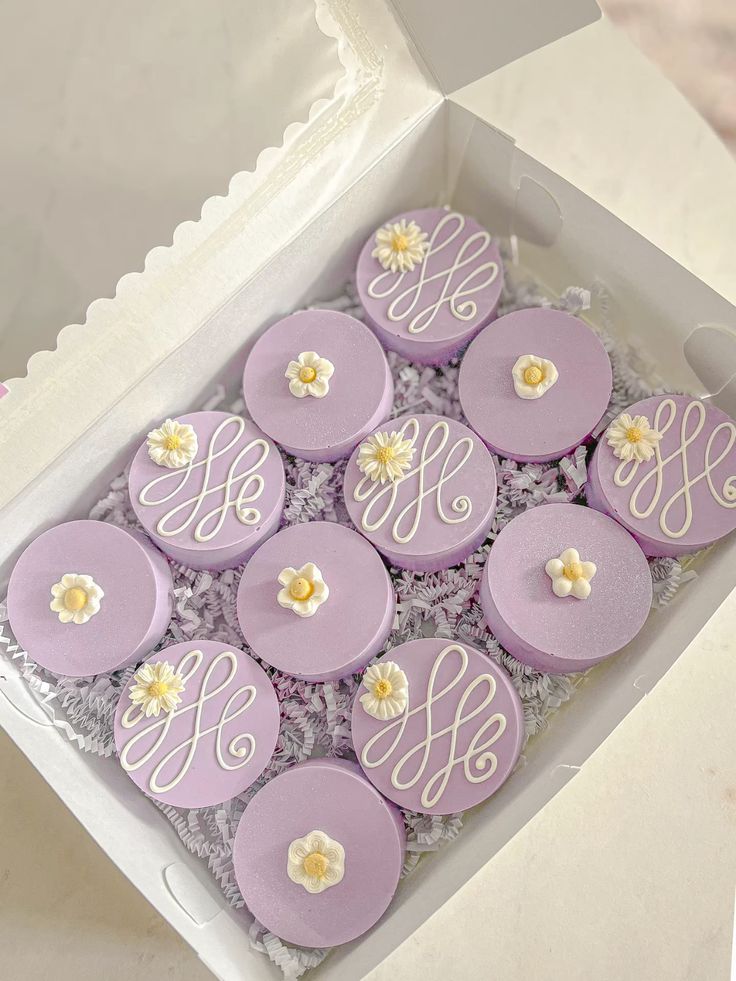 Purple Flower Oreos