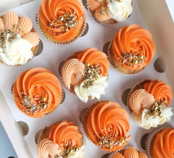Color Me Orange Cupcakes