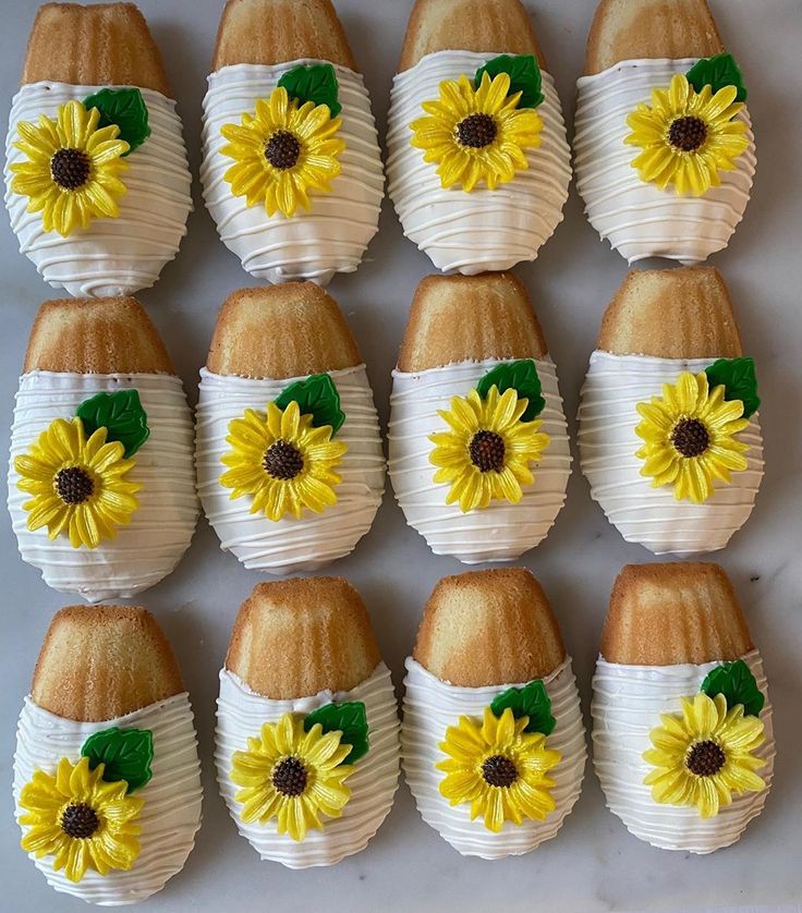 Sunflower Madeleines